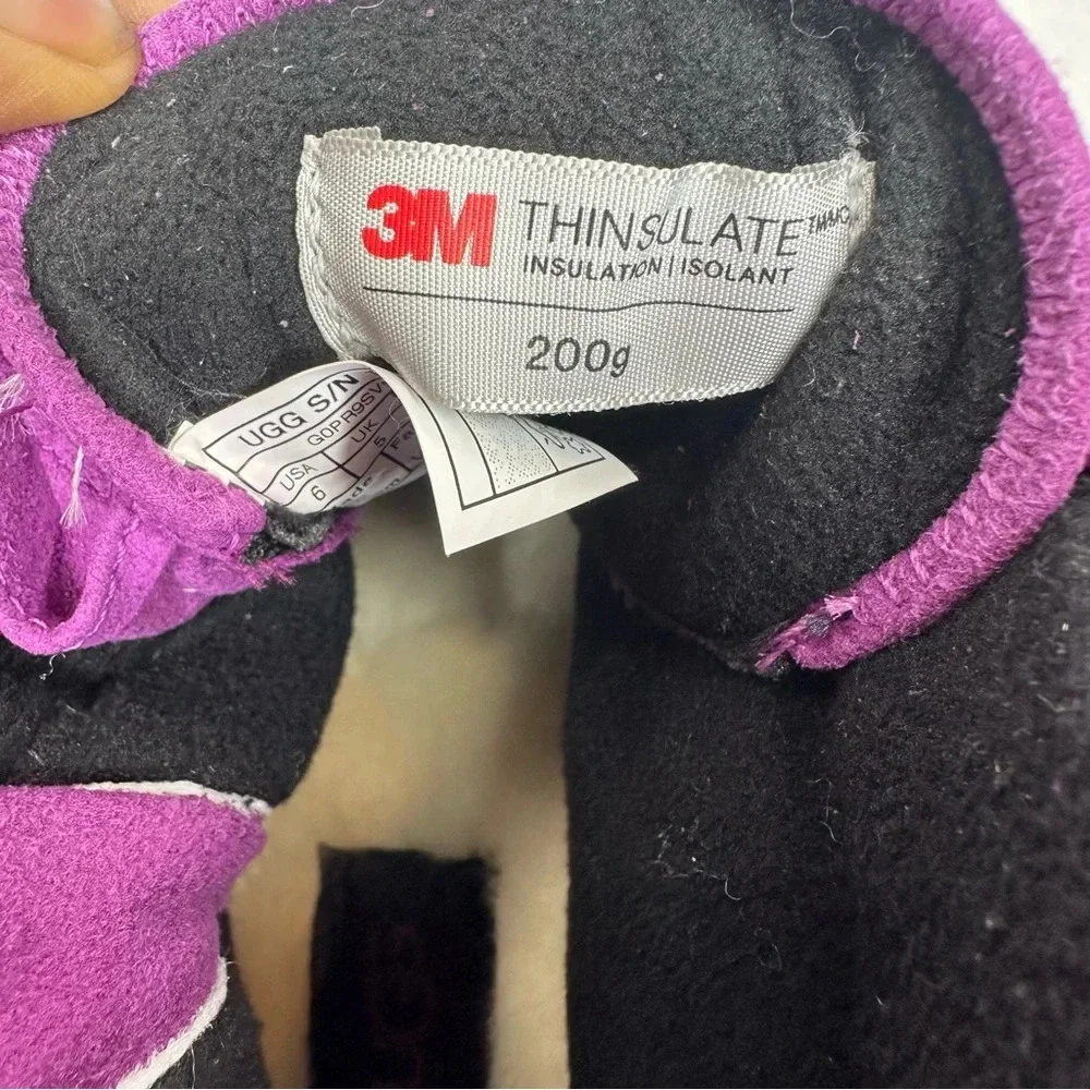 UGG Kids' Turlock Waterproof Snow Boot In Sweet Plum. Sz: 6